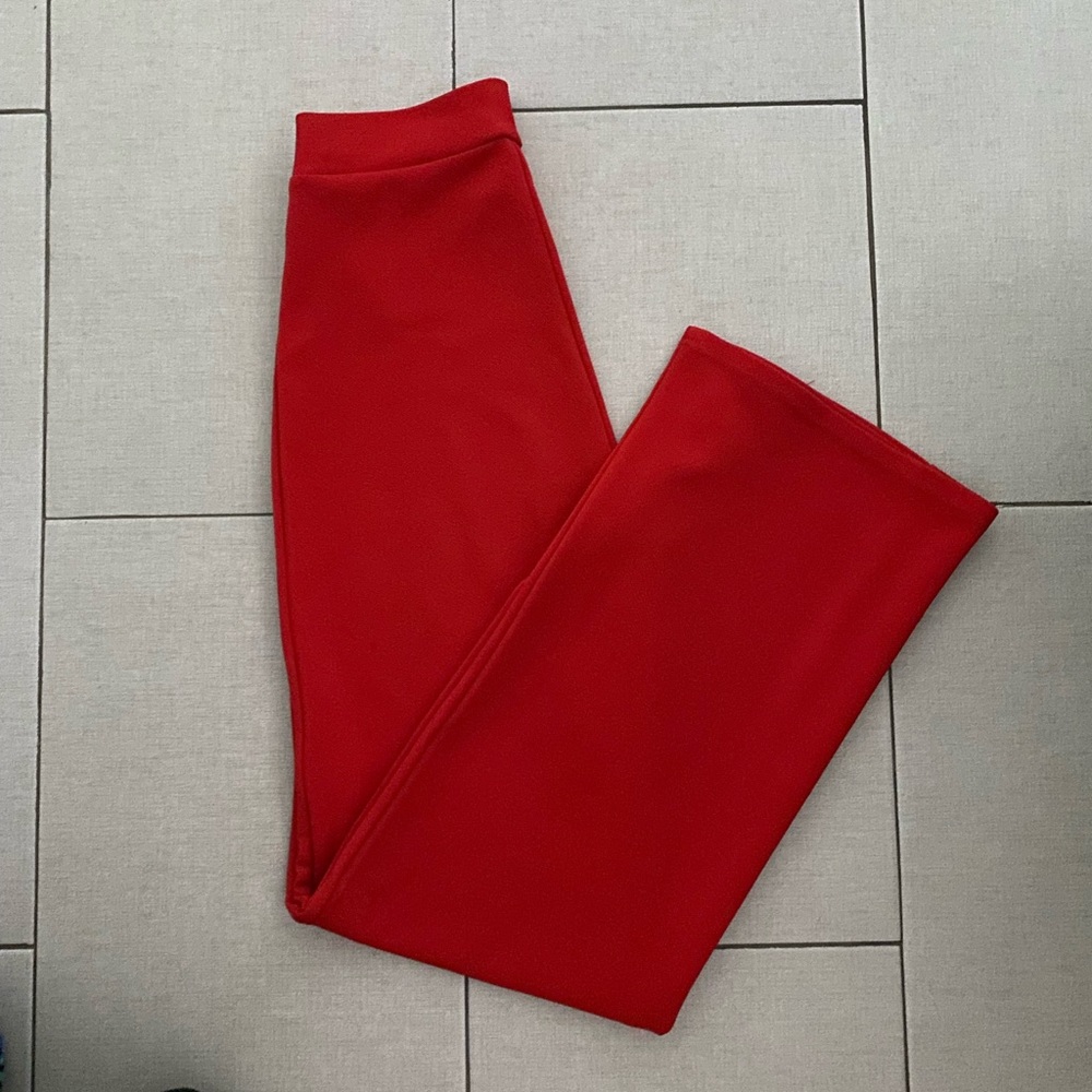 Red Palazzo pants